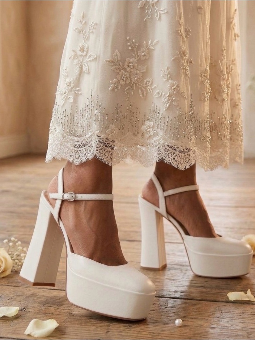STUART WEITZMAN SKYHIGH 145 ANKLE-STRAP PLATFORM PUMP